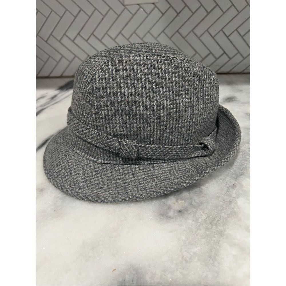 Artel Vintage Men's Greyblack Wool Lightweight Fitted Fedora Hat